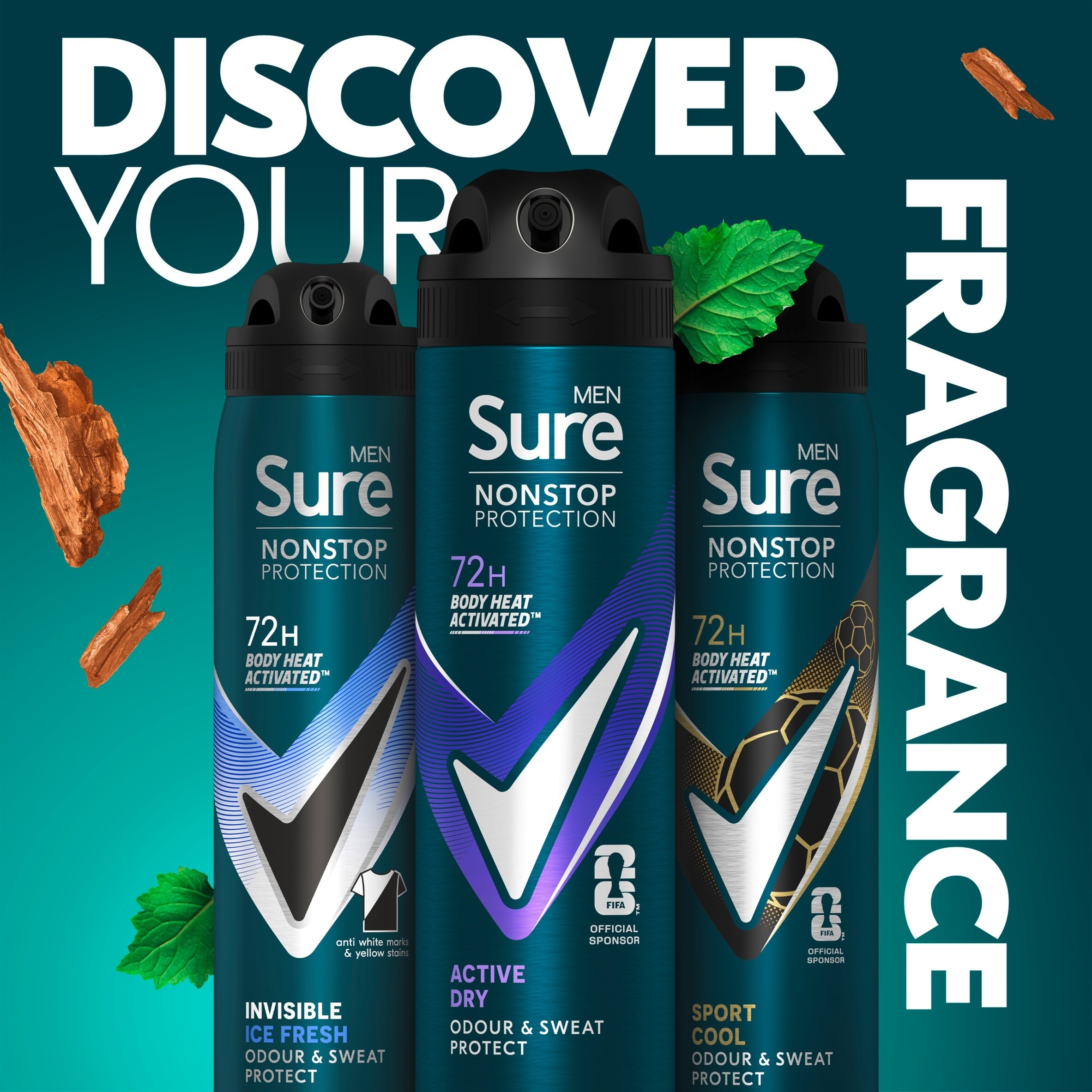 Sure Men Active Dry 48h Antiperspirant Deodorant 150ml thumbnail 5