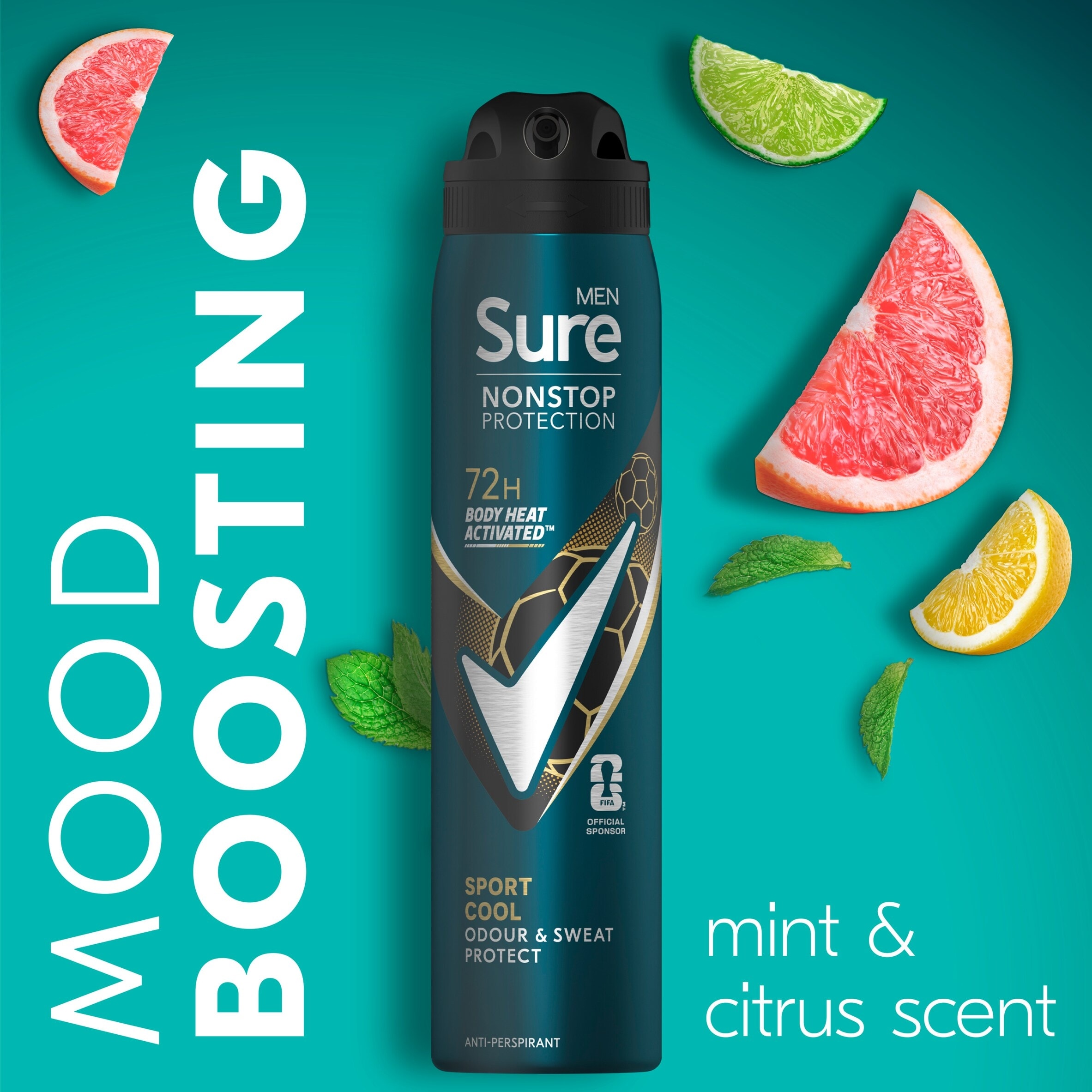 Sure Men Sport Cool 72h Antiperspirant Deodorant 250ml thumbnail 3