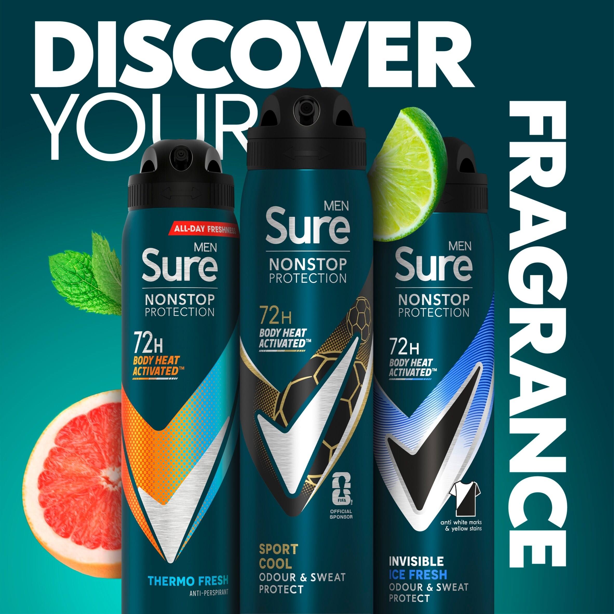 Sure Men Sport Cool 72h Antiperspirant Deodorant 250ml thumbnail 5