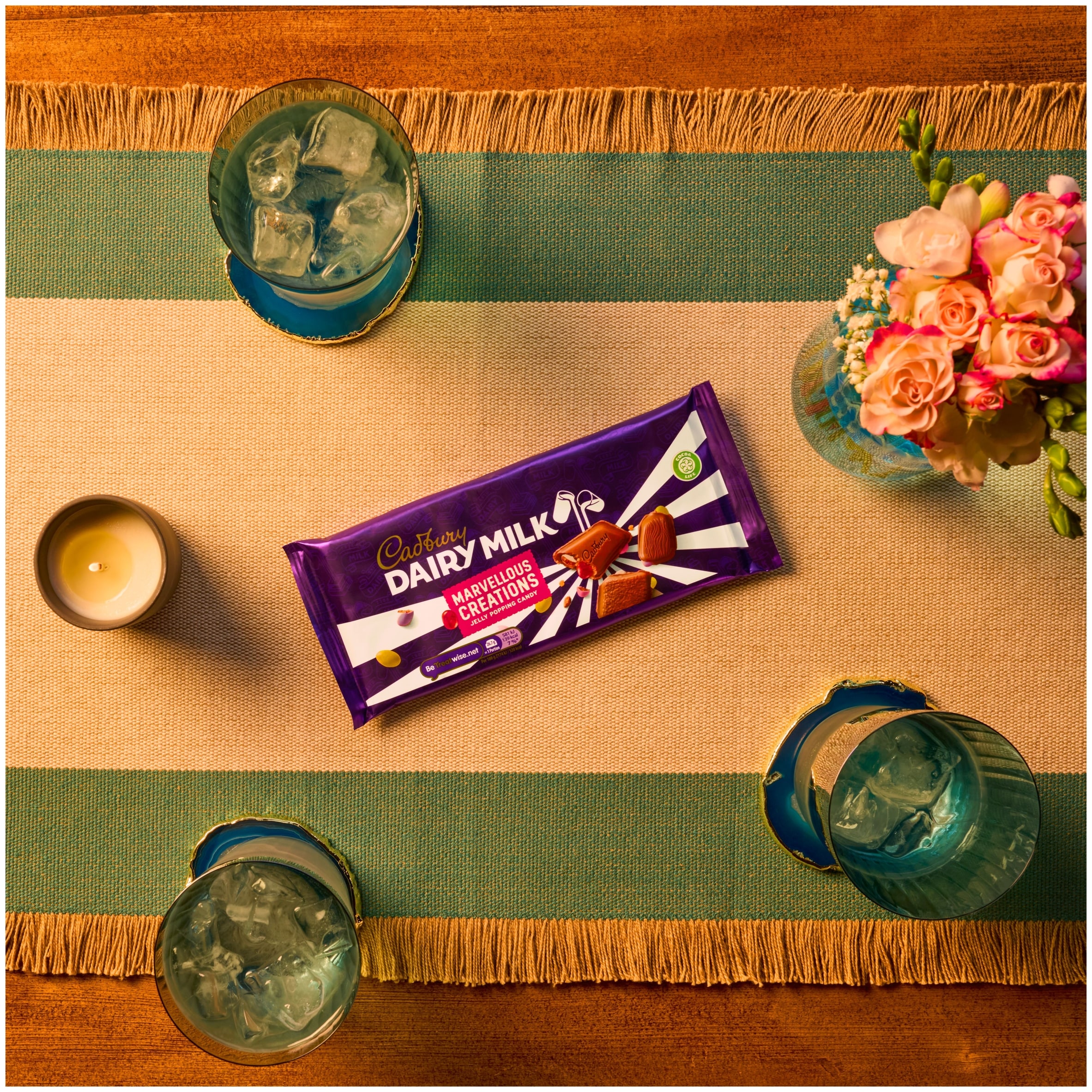 Cadbury Marvellous Creations Jelly Pop Candy Chocolate Bar 160g thumbnail 3