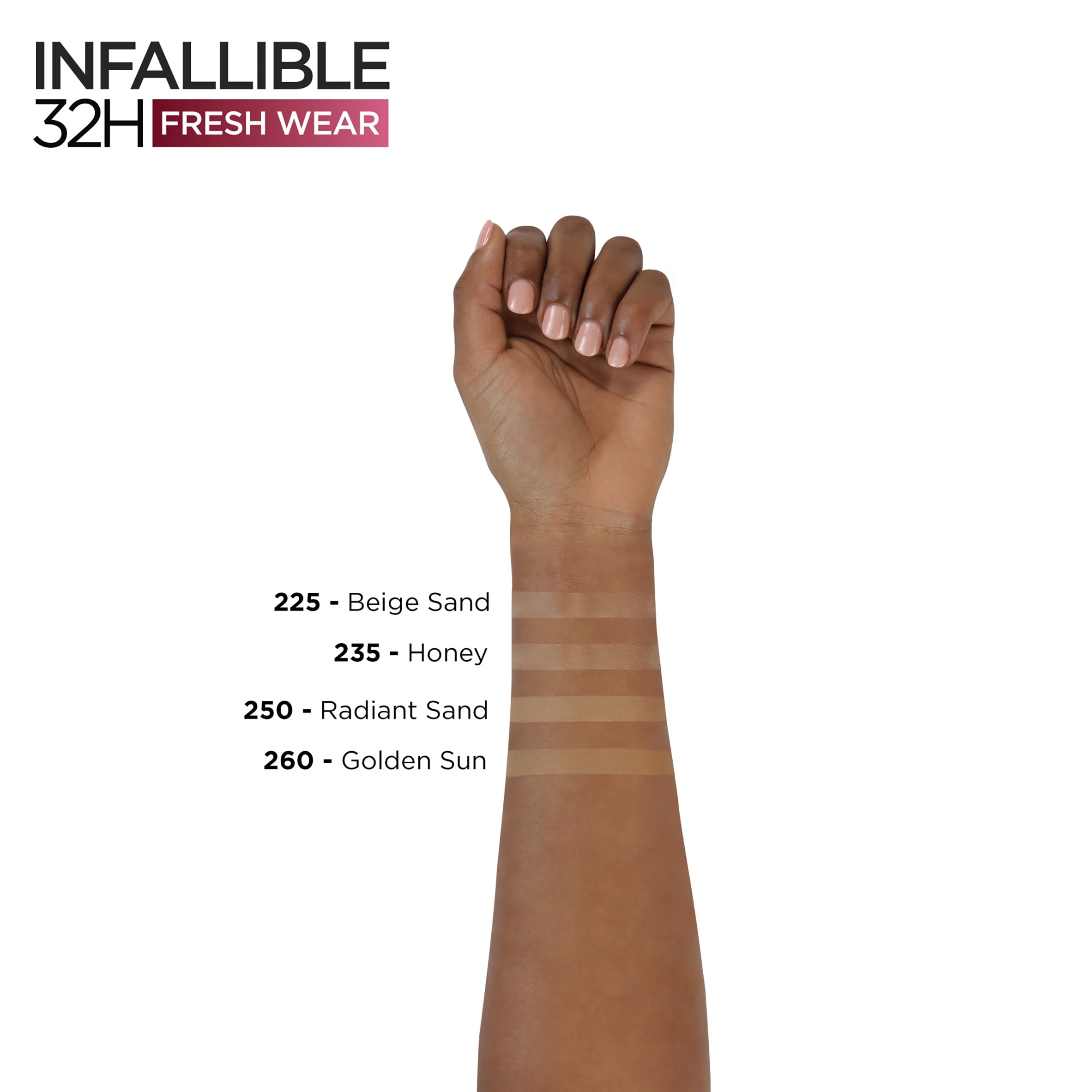 L'Oreal Infallible 32 Hour Fresh Wear Foundation Sand Beige 30Ml thumbnail 4