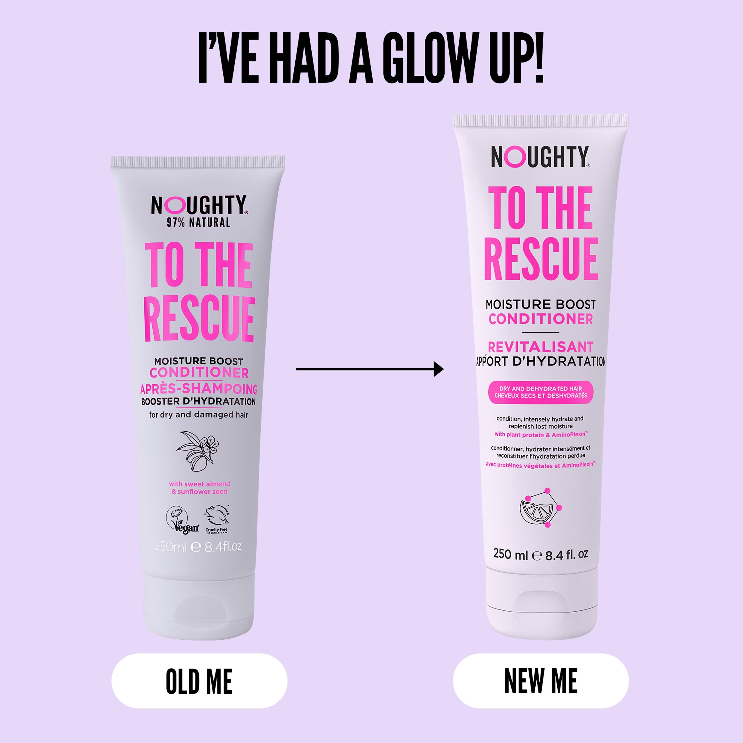 Noughty To The Rescue Moisture Boost Conditioner 250Ml thumbnail 2