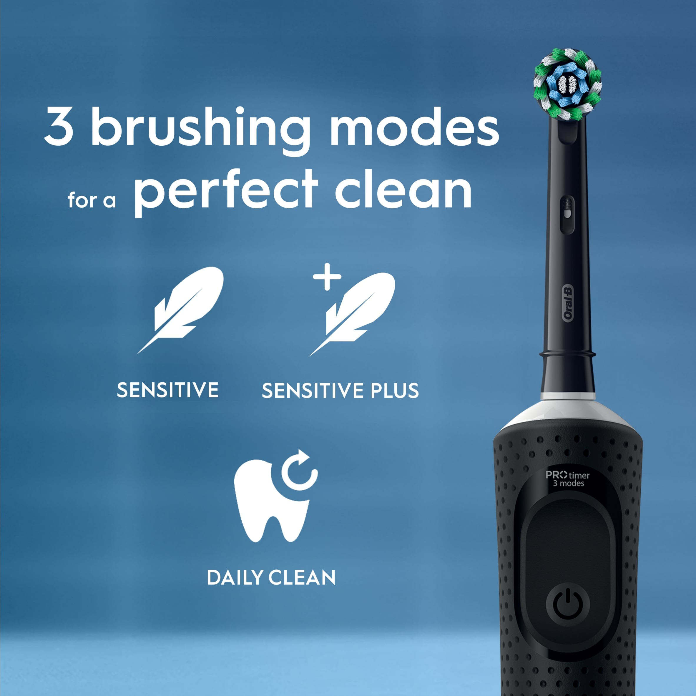 Oral-B Vitality PRO Electric Toothbrushes Twin Pack 2 Handles thumbnail 5