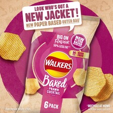 Walkers Baked Prawn Cocktail Multipack Crisps 6x22g thumbnail 4