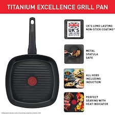 Tefal Titanium Excellence 26Cm Grill Pan thumbnail 2
