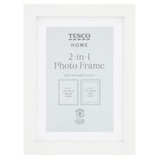 F&F Home Photo Frame 2 in 1 White