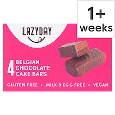 LazyDay Vegan & Free From Belgian Chocolate Cake Bars 120g