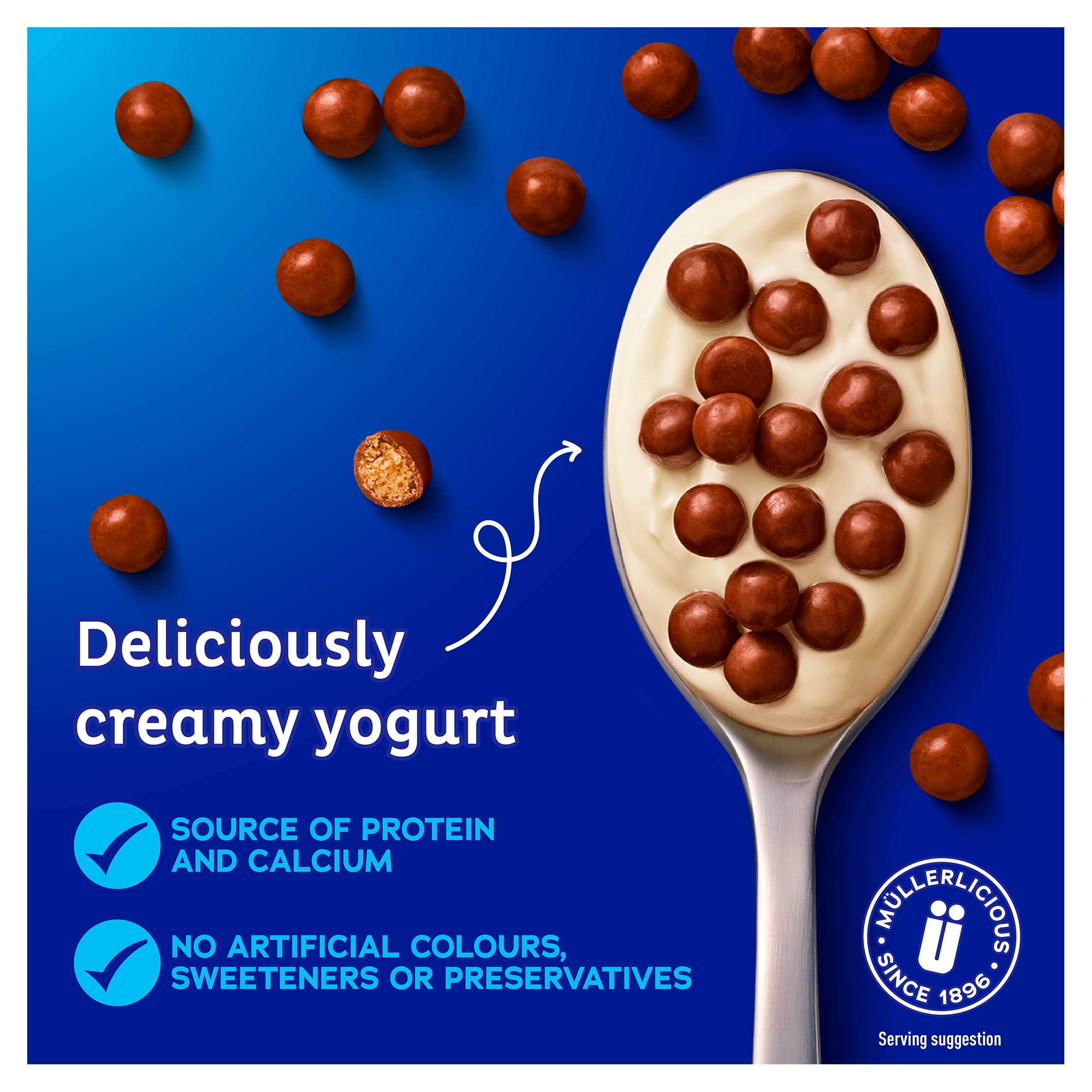 Muller Corner Vanilla Yogurt with Chocolate Digestive Biscuits thumbnail 3
