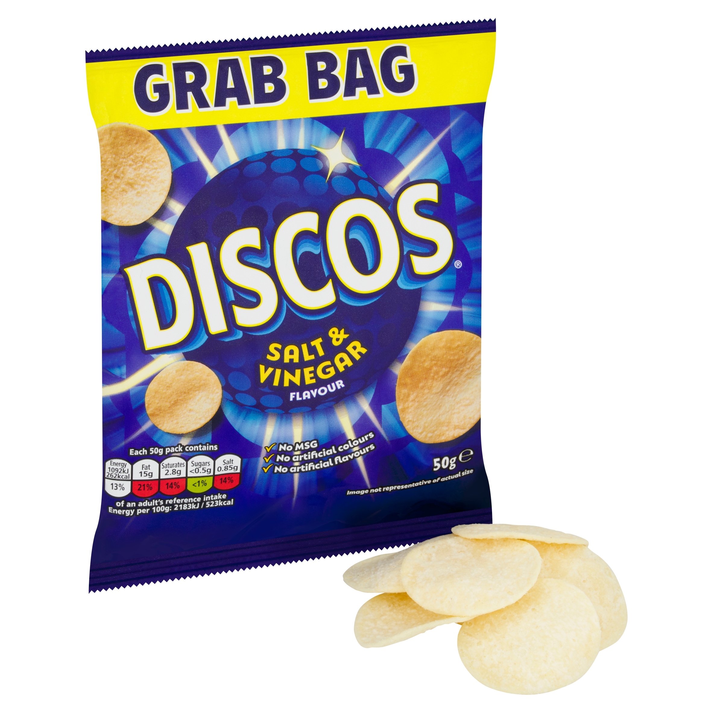 Discos Salt & Vinegar Grab Bag Crisps 50G thumbnail 2