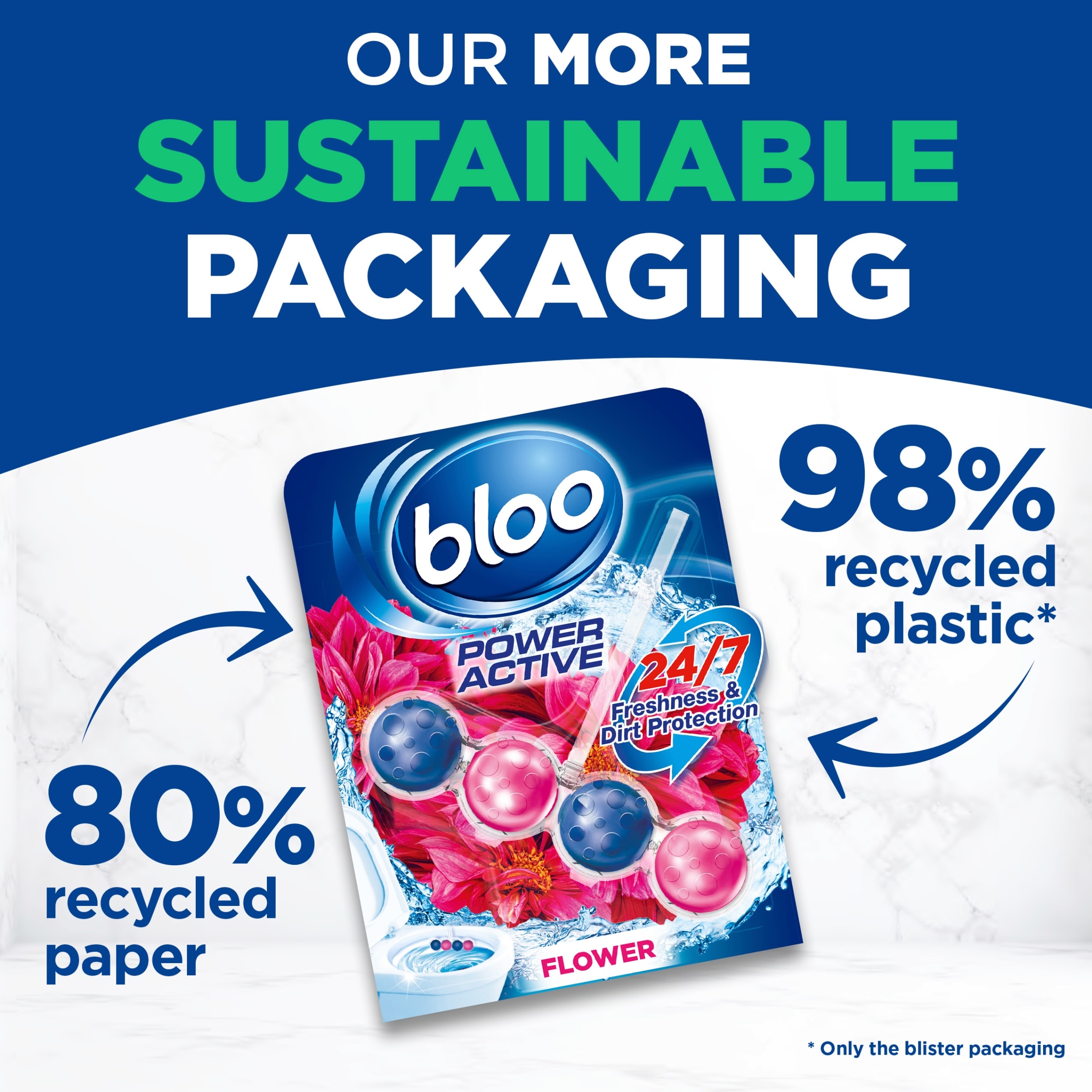 Bloo Power Active Flower Rim Blocks 3 x 50g thumbnail 5