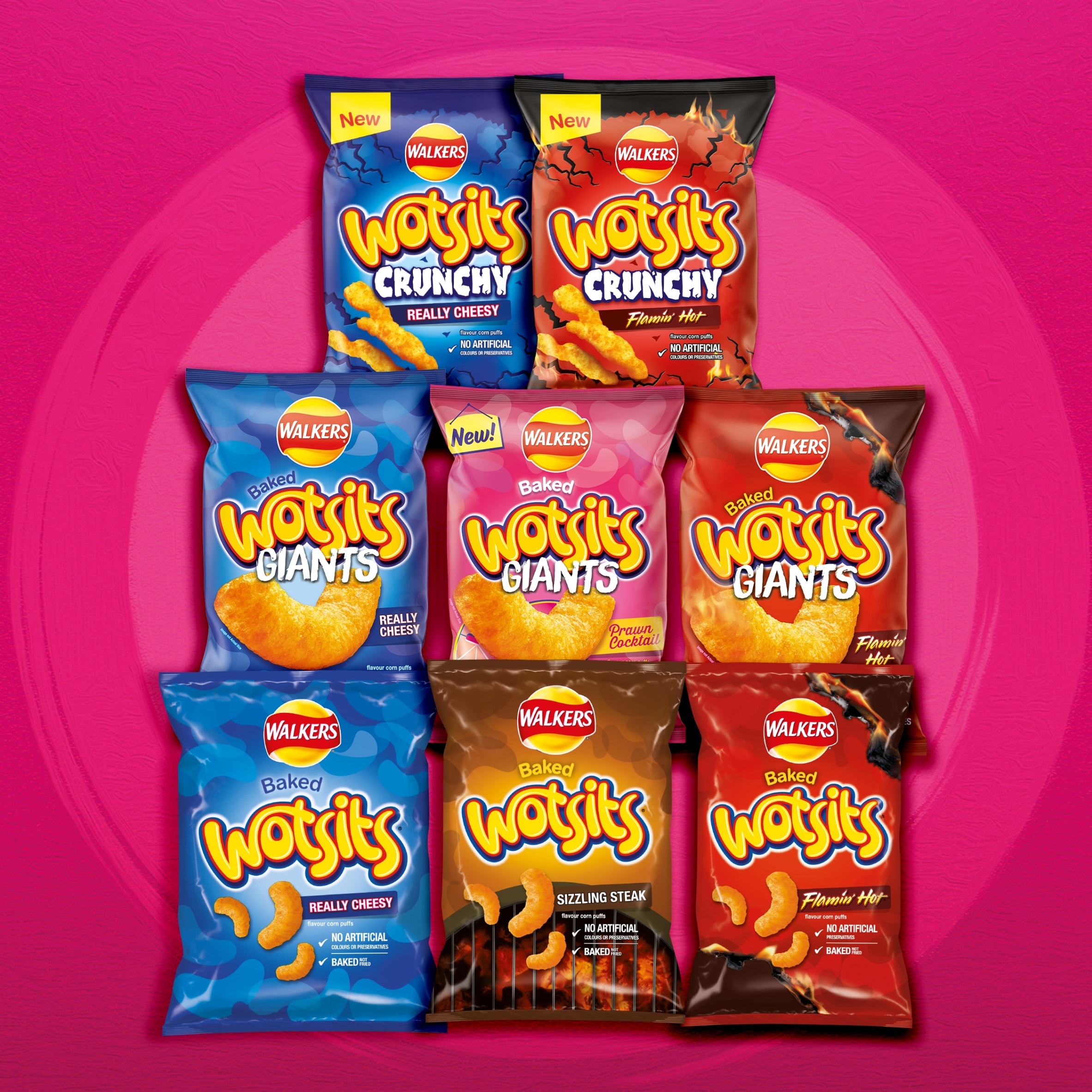 Walkers Wotsits Giants Prawn Cocktail Sharing Bag Crisps 105g thumbnail 2