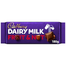 Cadbury Dairy Milk Fruit and Nut Chocolate Bar 180g