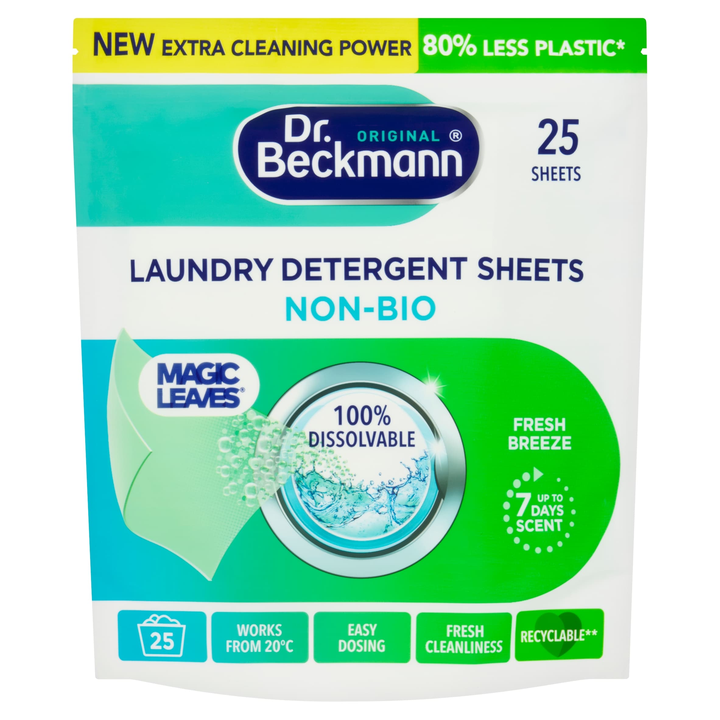 Dr Beckmann Non Biological Laundry Detergent Sheets X25