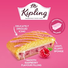 Mr Kipling Angel Slices Raspberry Cake 6 Pack thumbnail 2