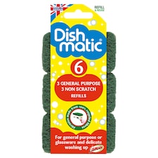 Dishmatic Sponge Refills 6 Pack