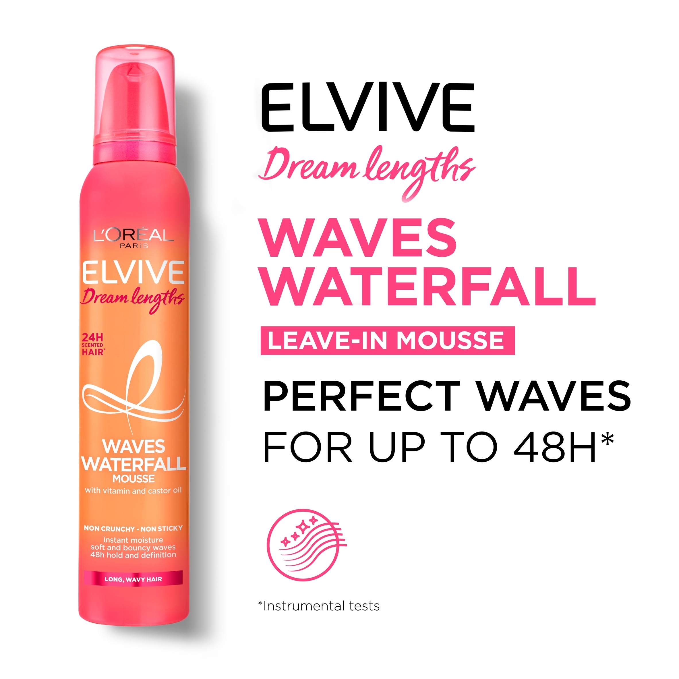 L'Oreal Paris Elvive Dream Lengths Waves Waterfall Mousse 200ml thumbnail 2