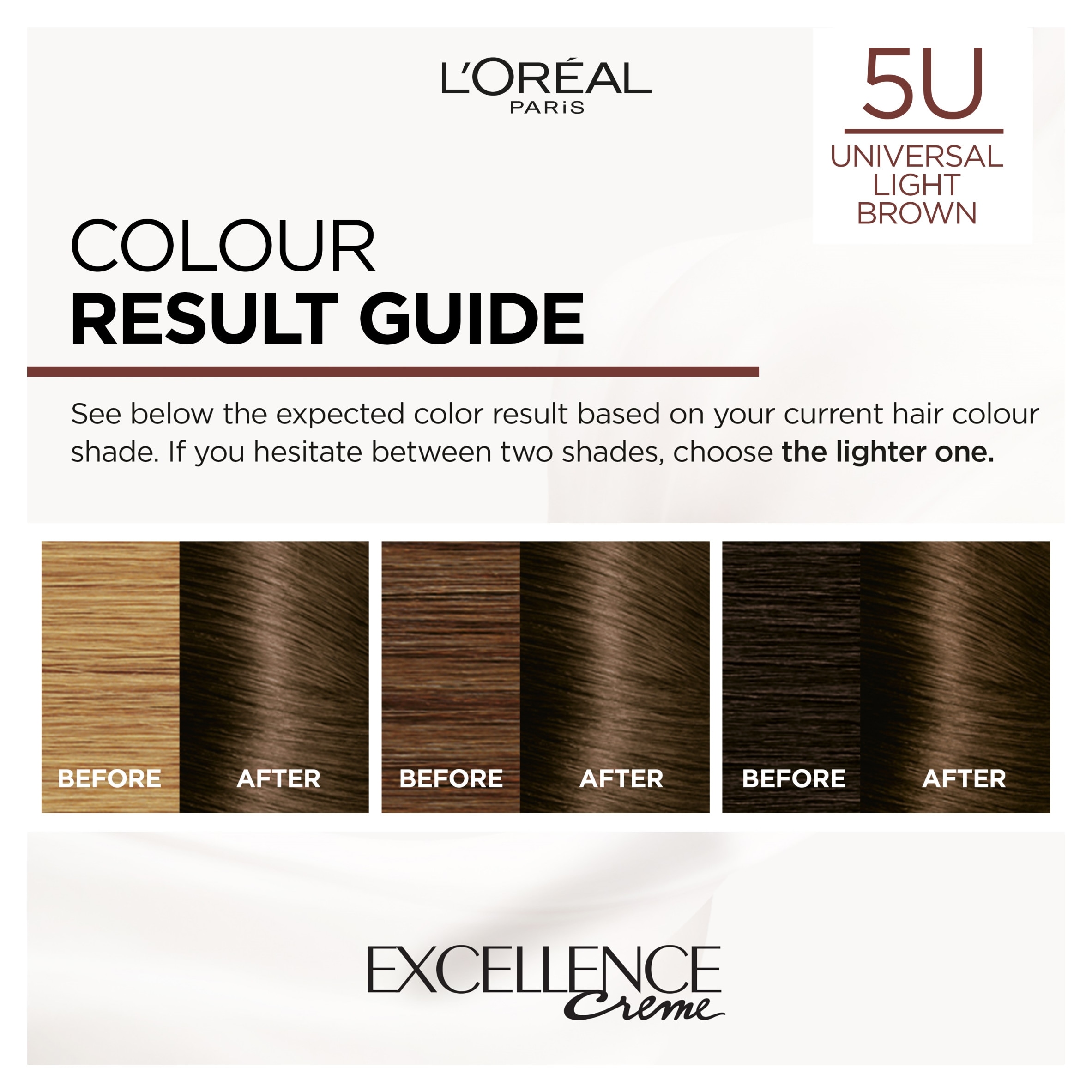 L'Oreal Paris Excellence Universal Nudes 5U Light Brown Permanent Hair Dye thumbnail 2
