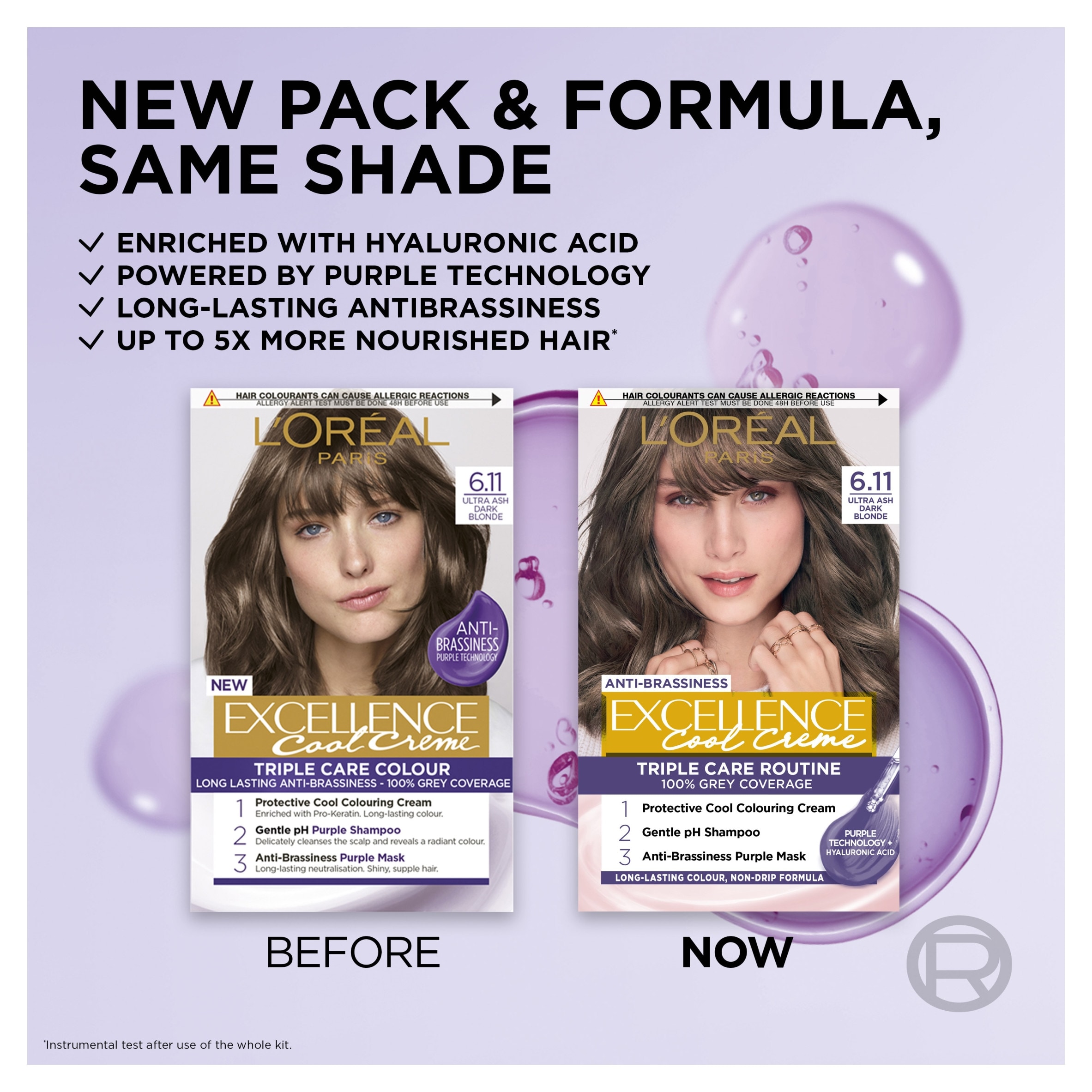 L'Oreal Paris Excellence Cool 6.11 Ultra Ash Dark Blonde thumbnail 2