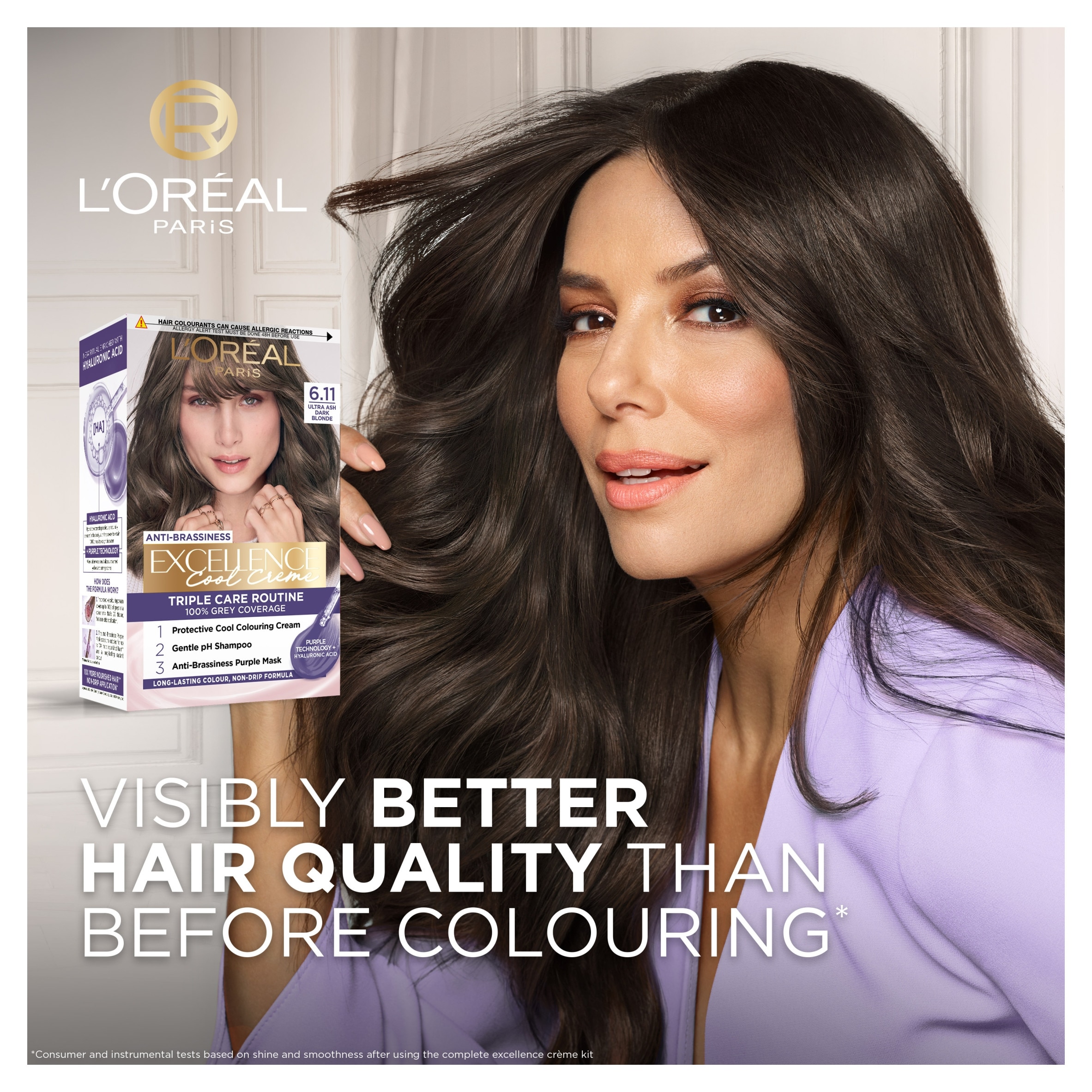L'Oreal Paris Excellence Cool 6.11 Ultra Ash Dark Blonde thumbnail 3