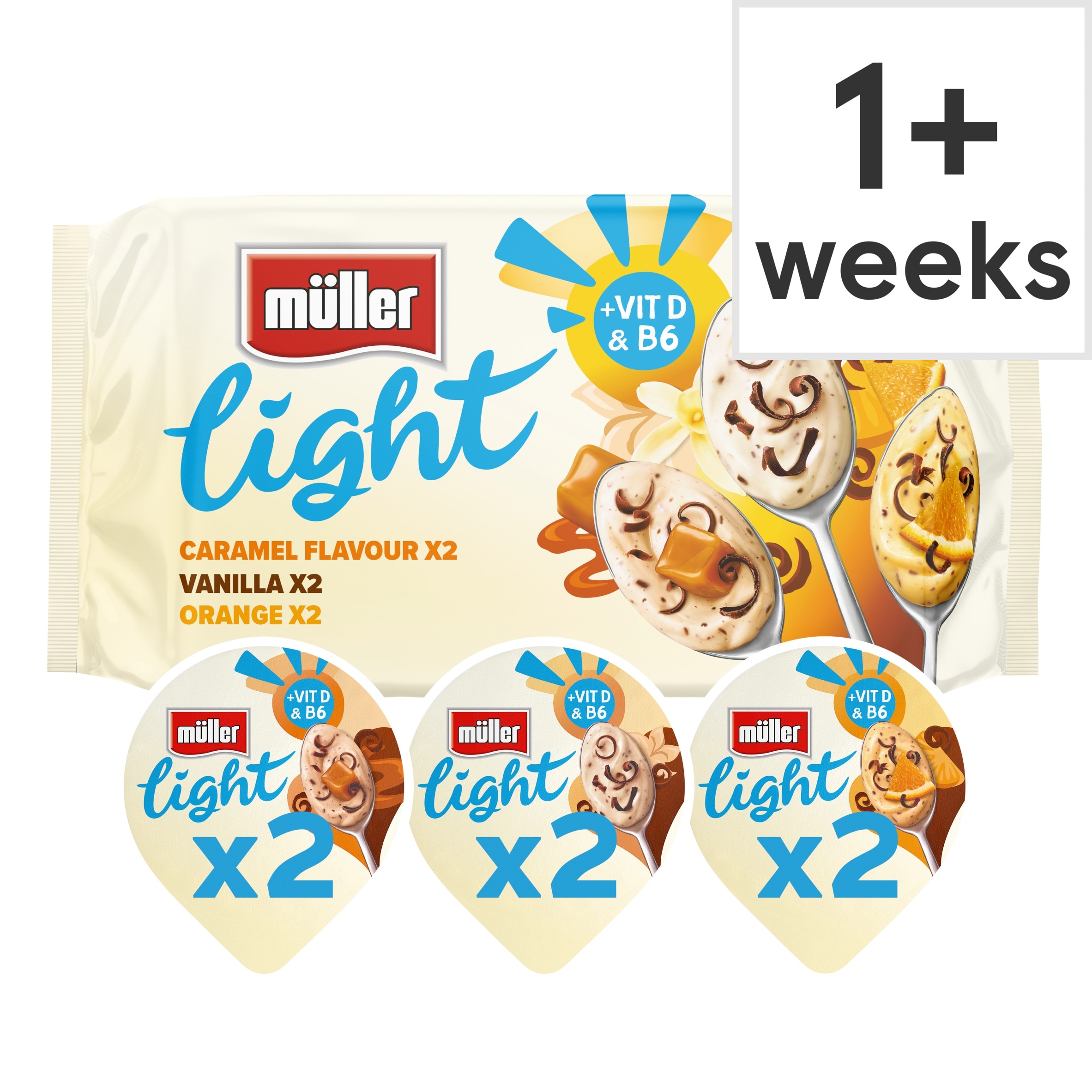 Muller Light Fat Free Yogurts with Chocolate Sprinkles