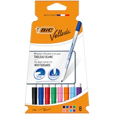 BIC Velleda Thin Markers Pens 8 Pack