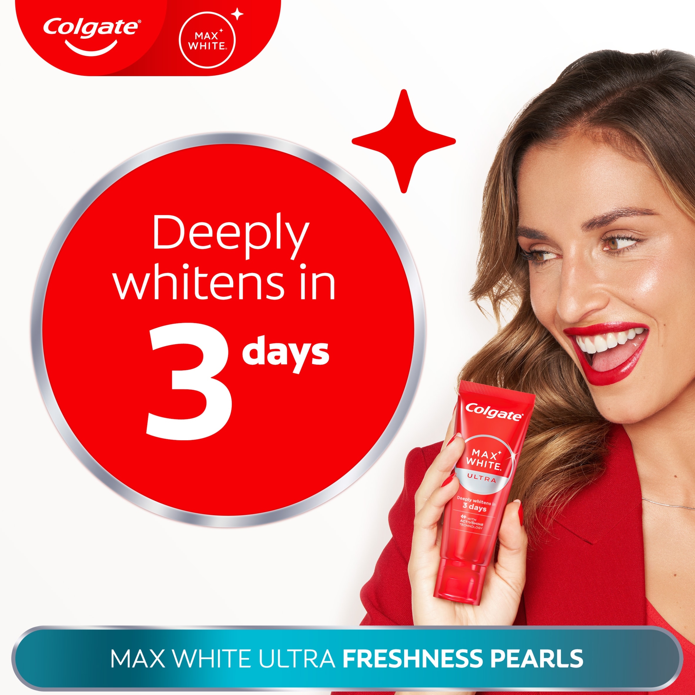 Colgate Max White Ultra Fresh Pearls Whitening Toothpaste 75ml thumbnail 2