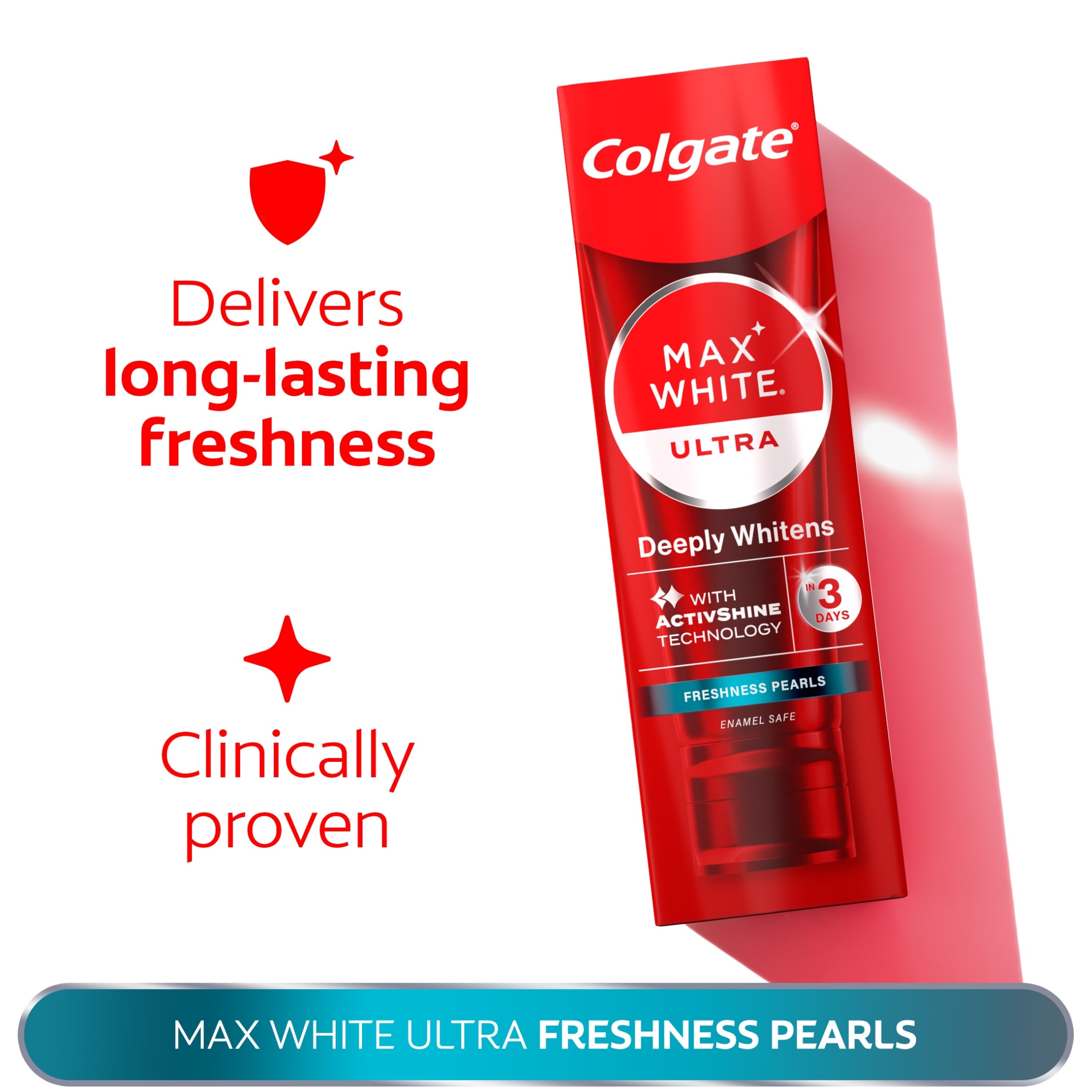 Colgate Max White Ultra Fresh Pearls Whitening Toothpaste 75ml thumbnail 3