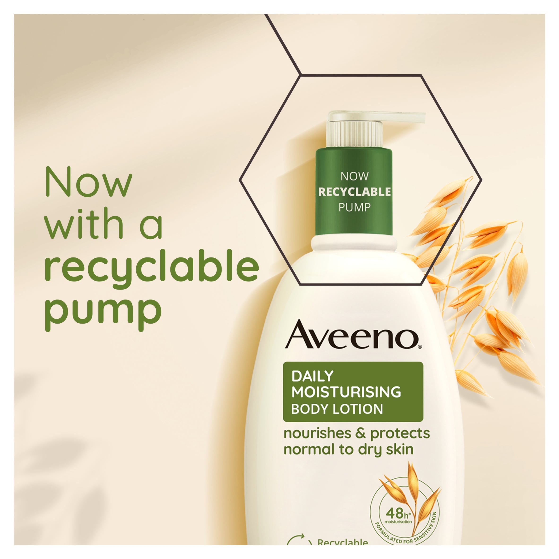 Aveeno Daily Moisturising Body Lotion Moisturiser Sensitive Skin 500ml thumbnail 2
