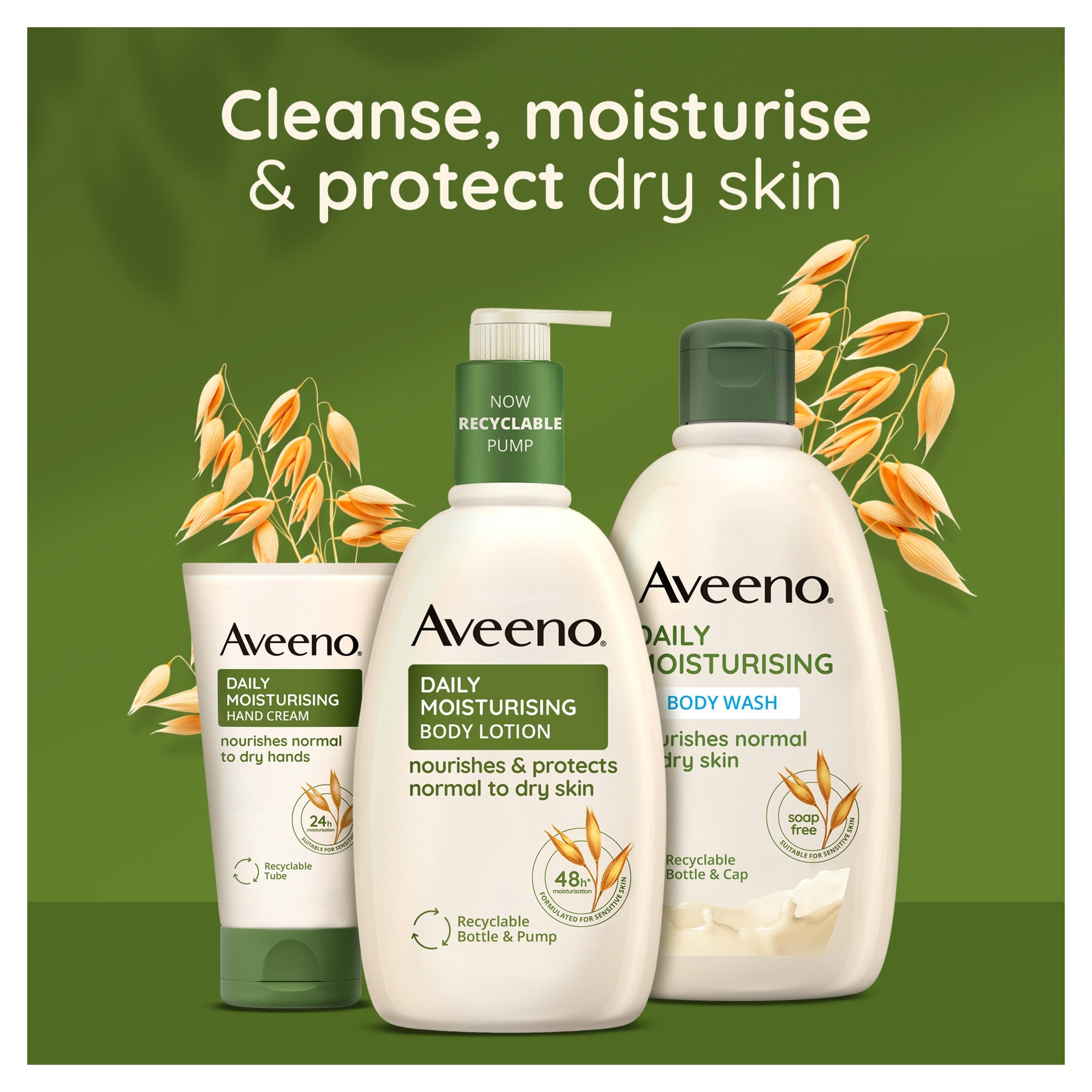 Aveeno Daily Moisturising Body Lotion Moisturiser Sensitive Skin 500ml thumbnail 4