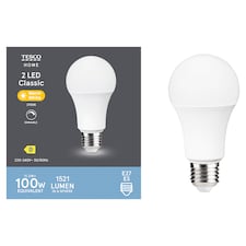 Tesco LED Classic Not Dimmable 100W ES Warm White 2 Pack