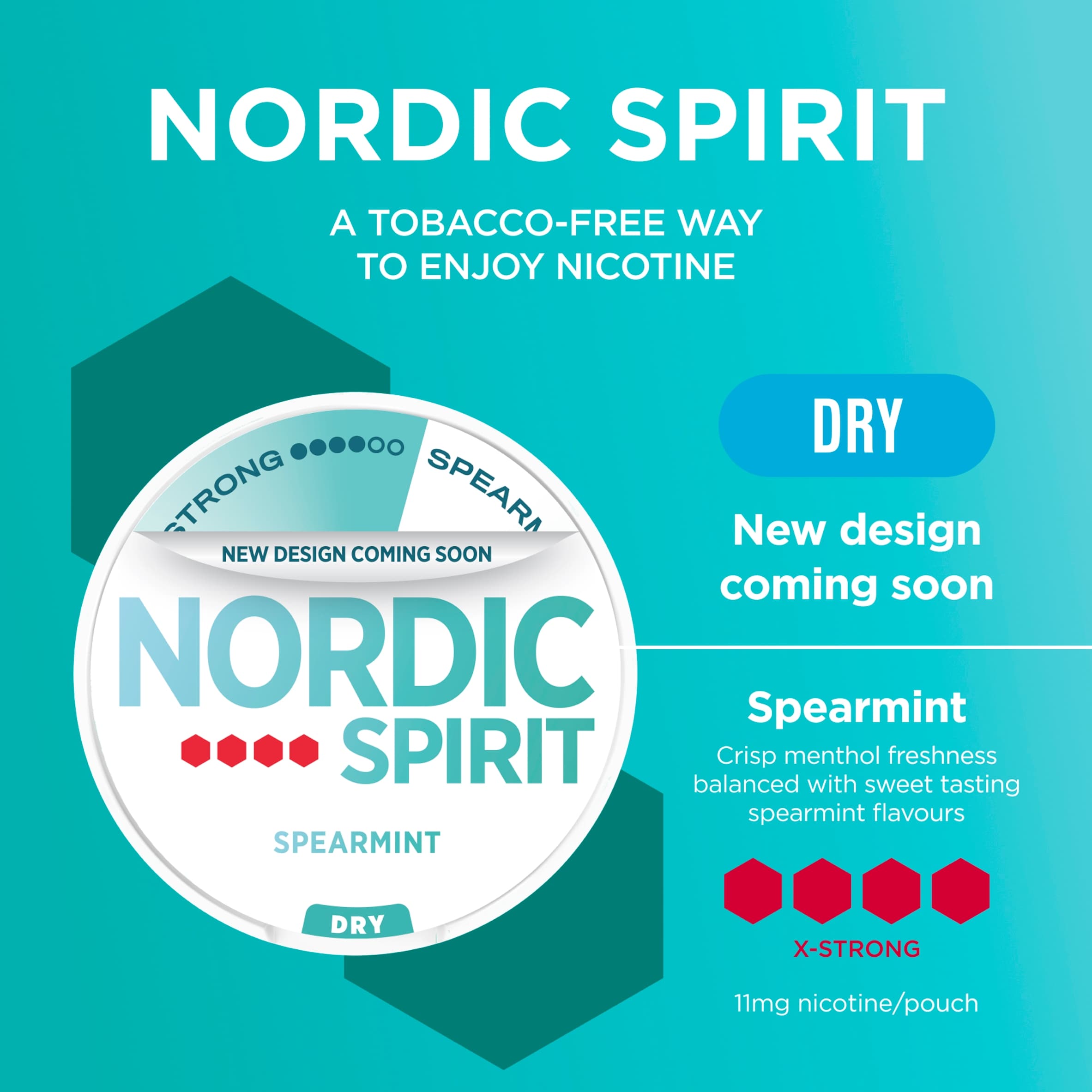 Nordic Spirit 20 Spearmint Nicotine Pouches 11Mg 13G thumbnail 2