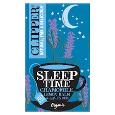 Clipper Sleep Time Chamomile Lemon & Lavender Organic Tea Bags 30G