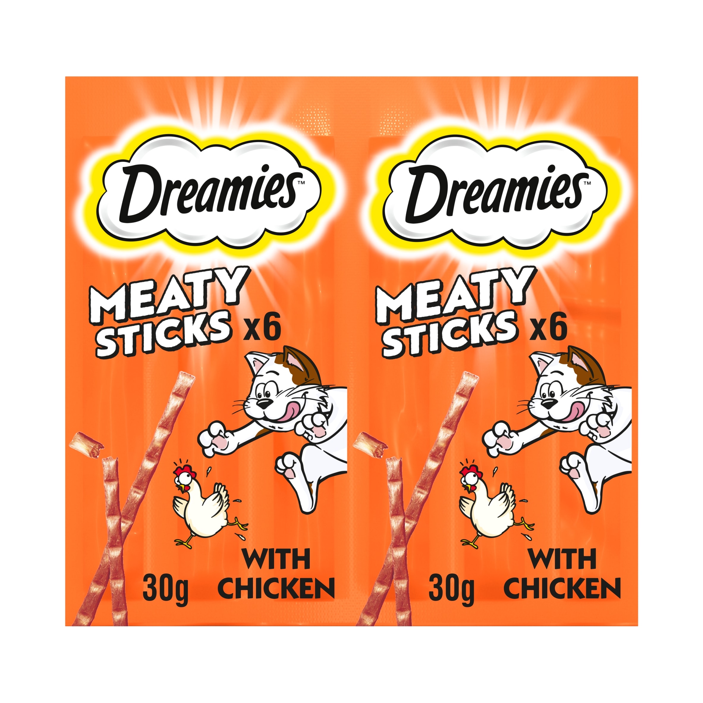 Dreamies Meaty Sticks with Chicken Cat Treats