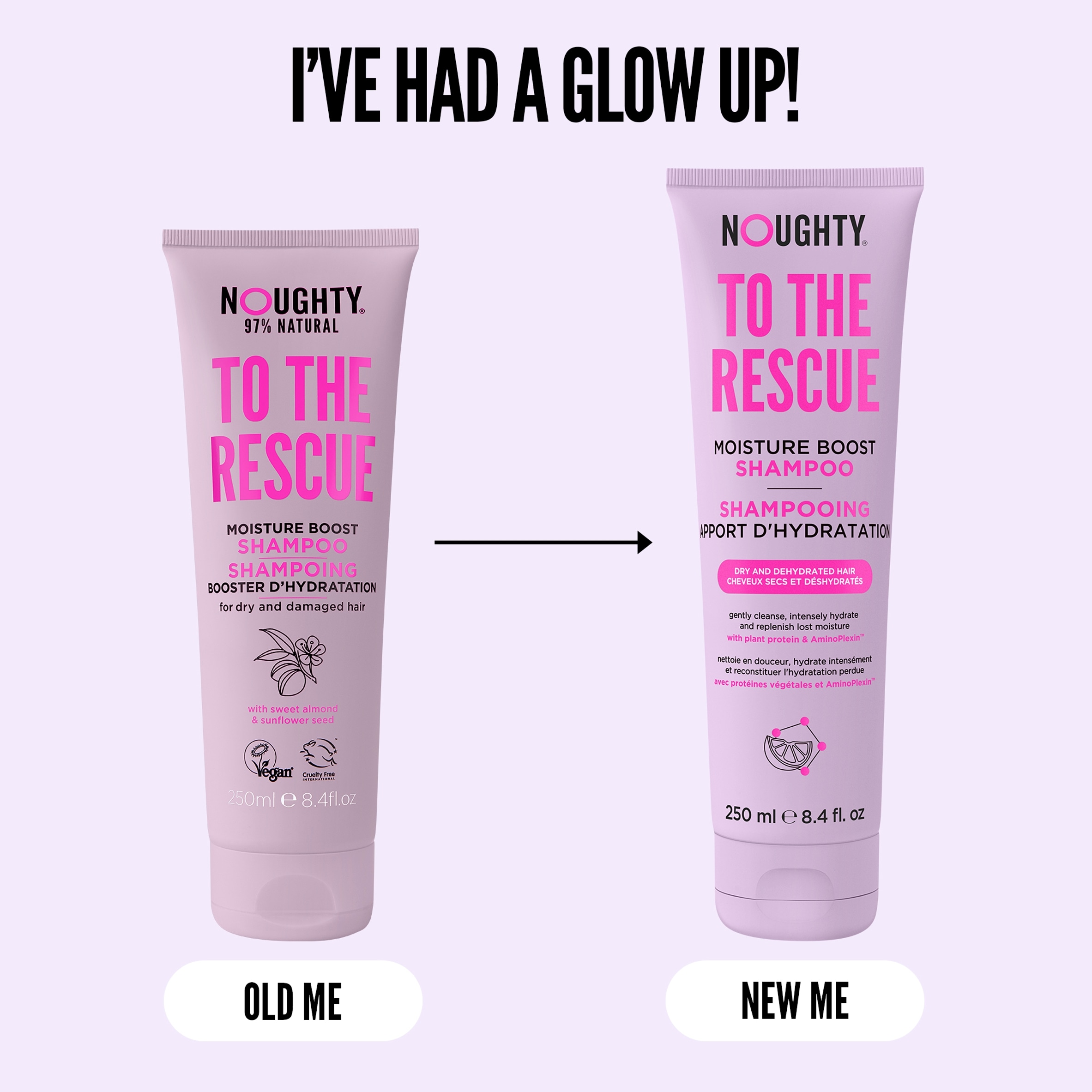 Noughty To The Rescue Boost Shampoo 250Ml thumbnail 2