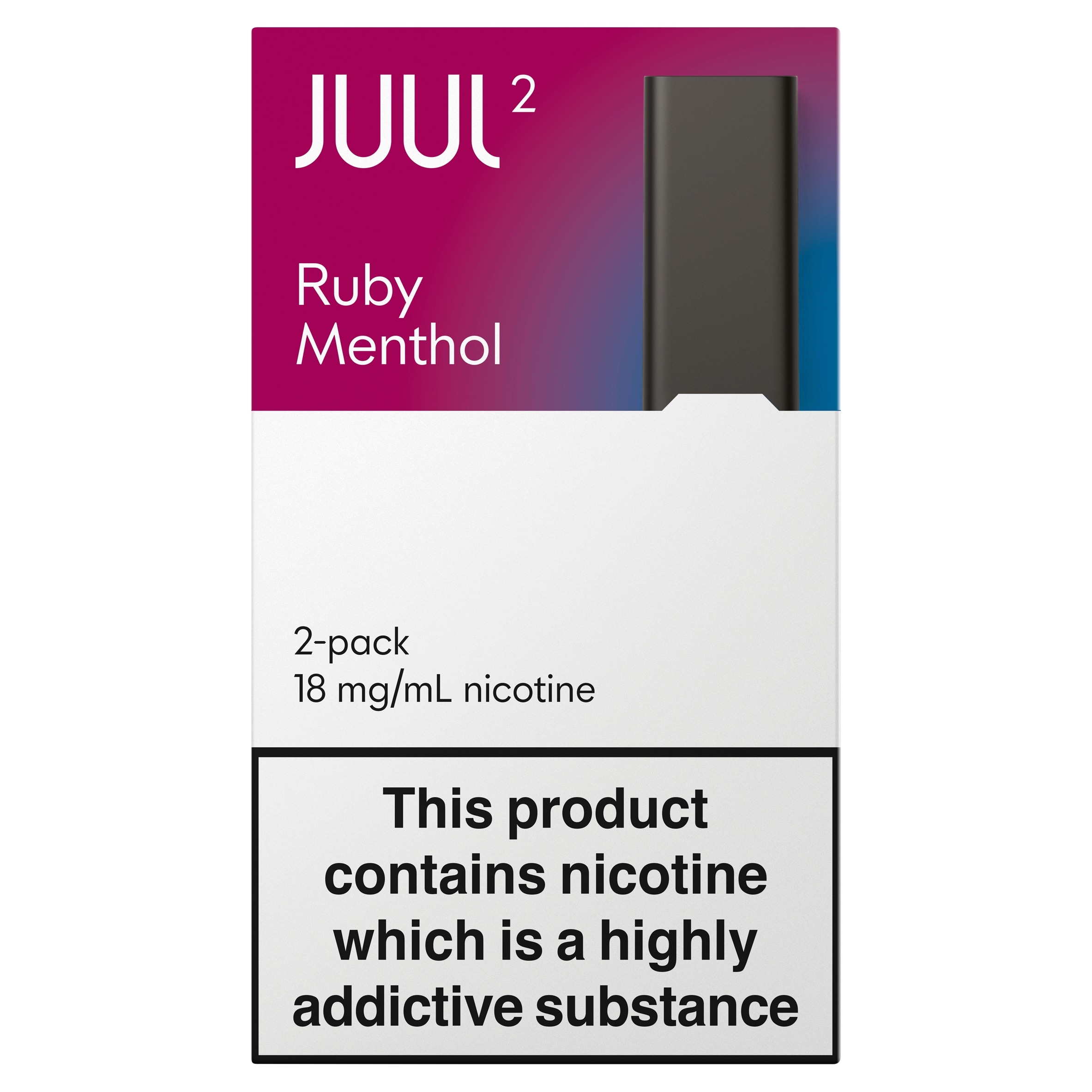 Juul2 Pods Ruby Menthol 18Mg/Ml 2 X 1.2Ml