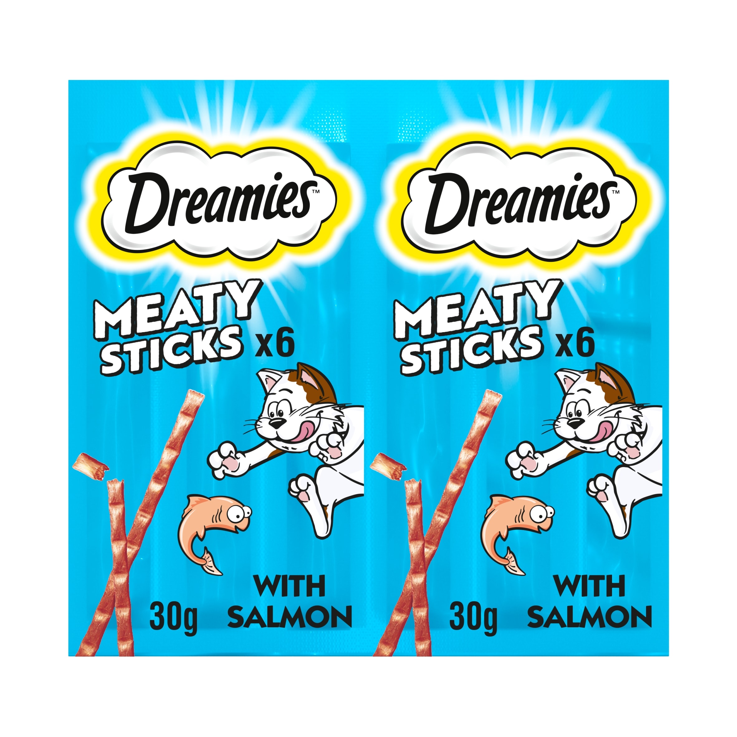 Dreamies Meaty Sticks with Salmon Cat Treats