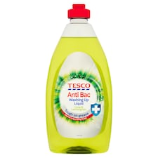 Tesco Anti Bac Washing Up Liquid - Lime & Lemongrass 500ml