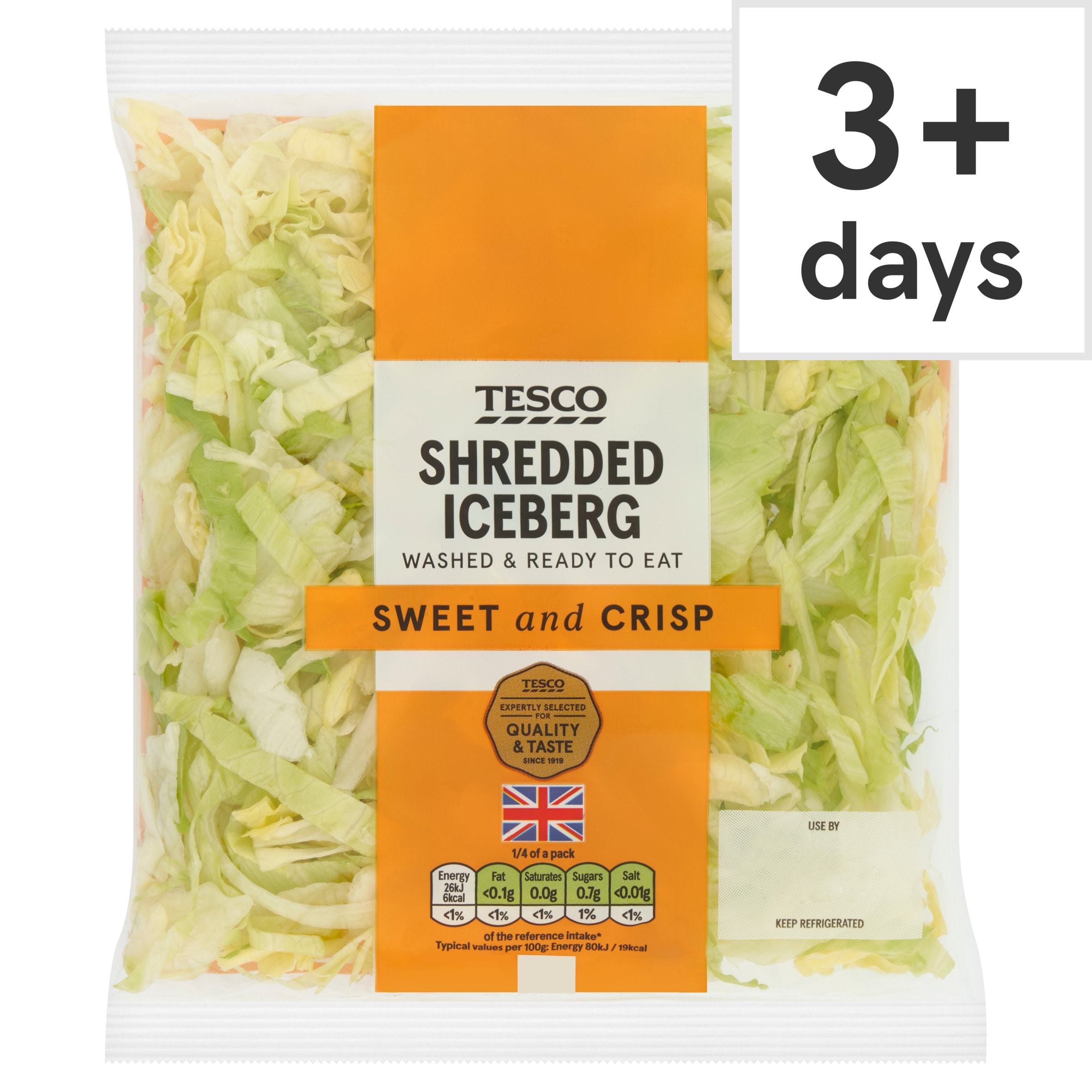 Tesco Shredded Iceberg 130G