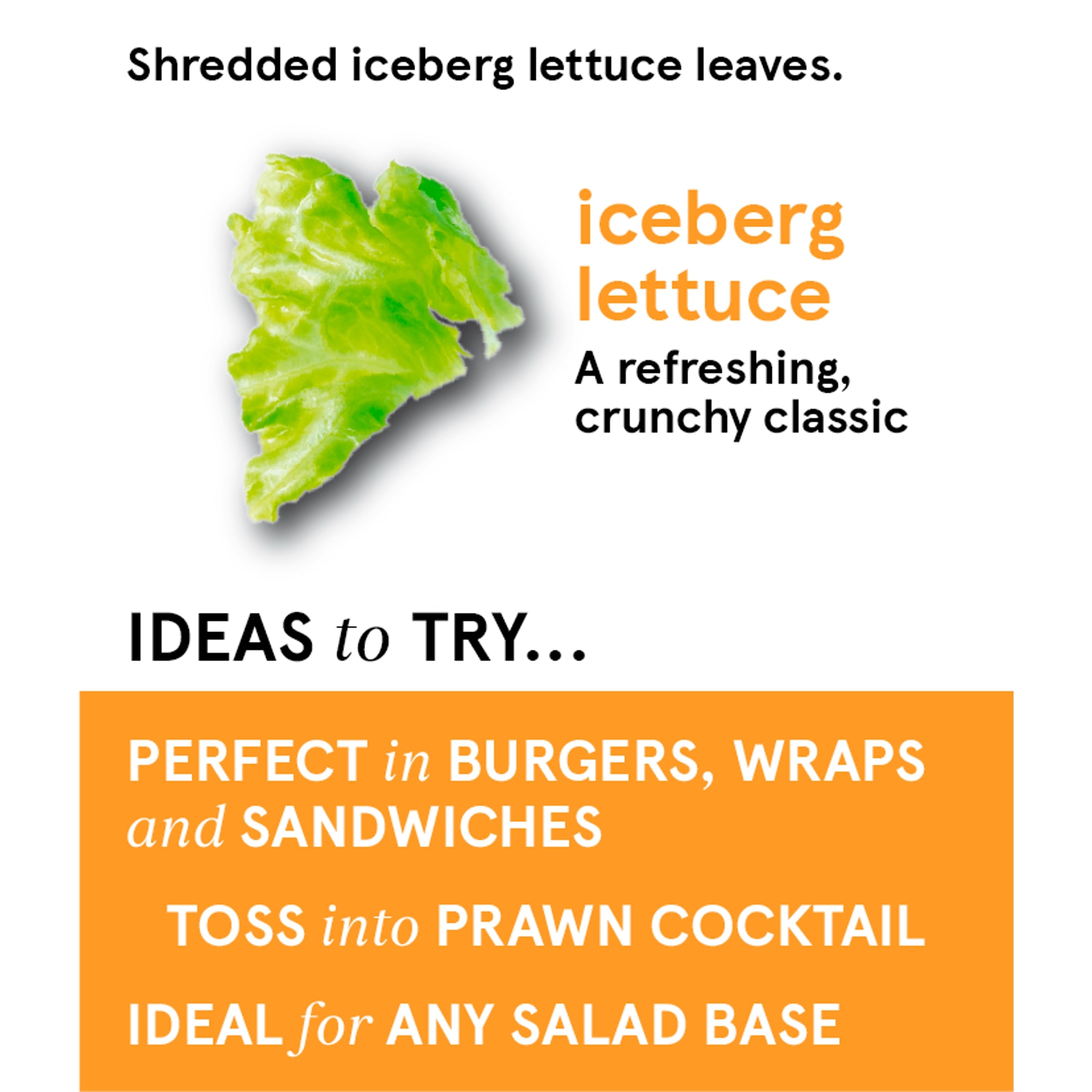 Tesco Shredded Iceberg 130G thumbnail 2