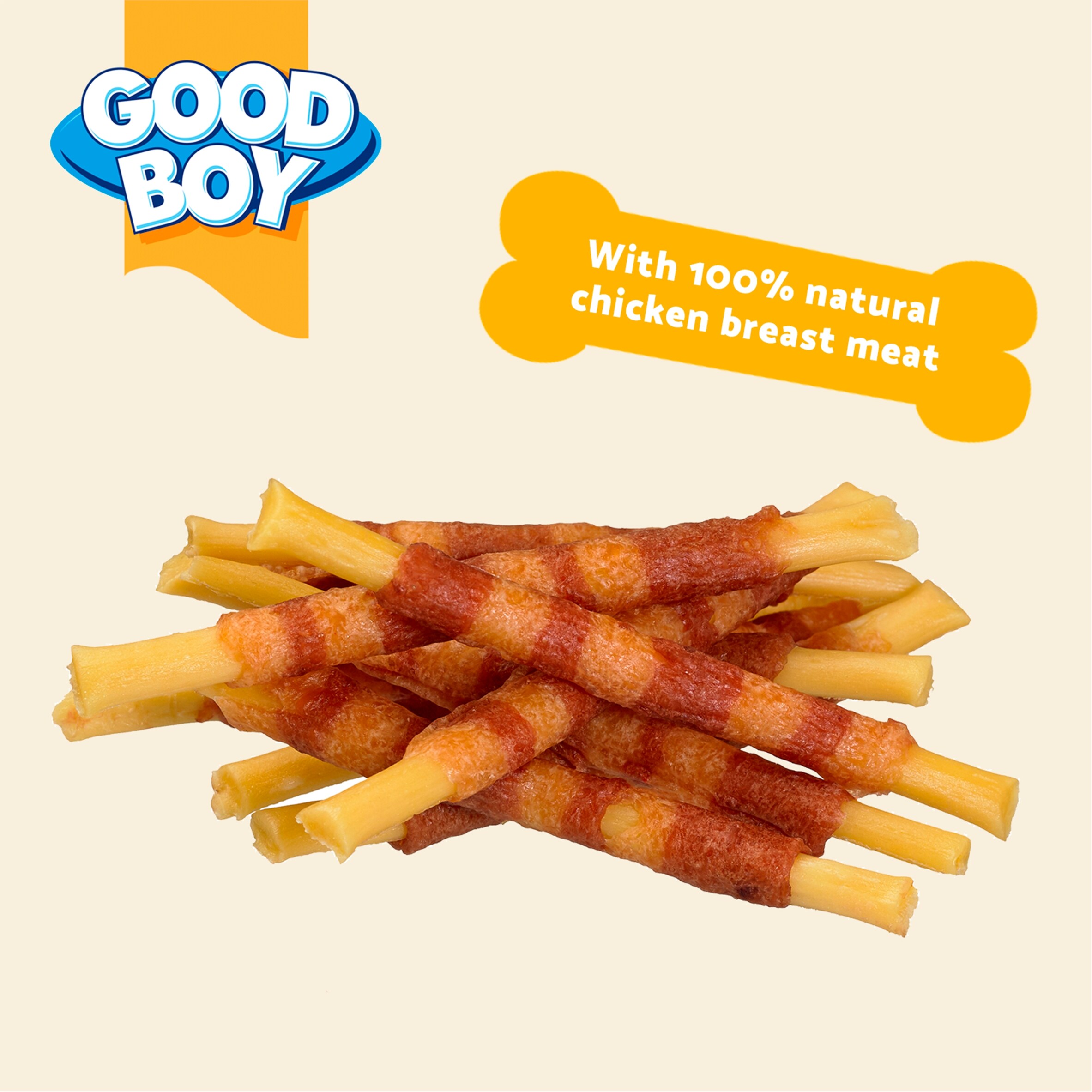 Good Boy Wagtastic Dog Treats Chicken Cheese Sticks 250g thumbnail 3