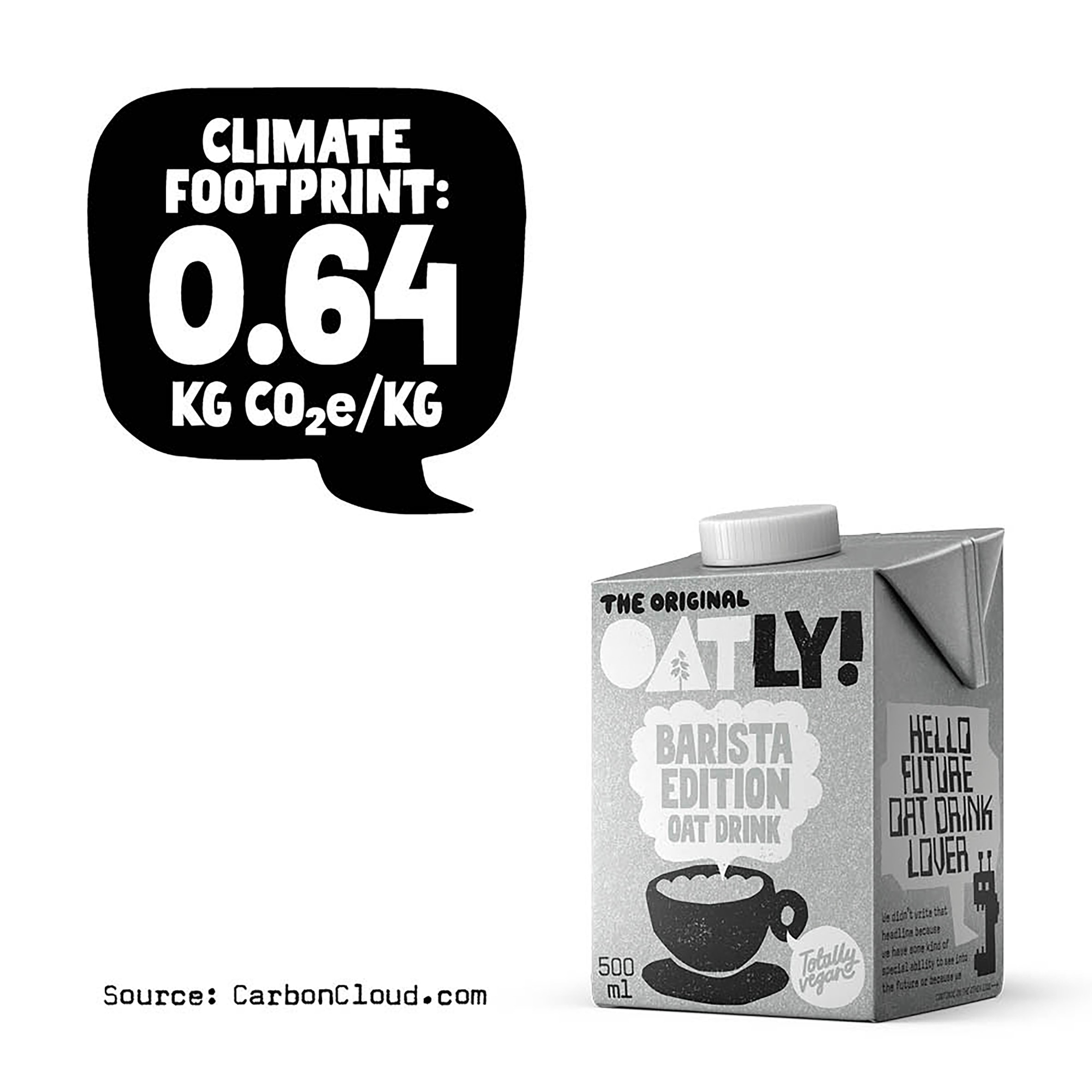 Oatly Barista Edition Oat Drink 500ml thumbnail 2