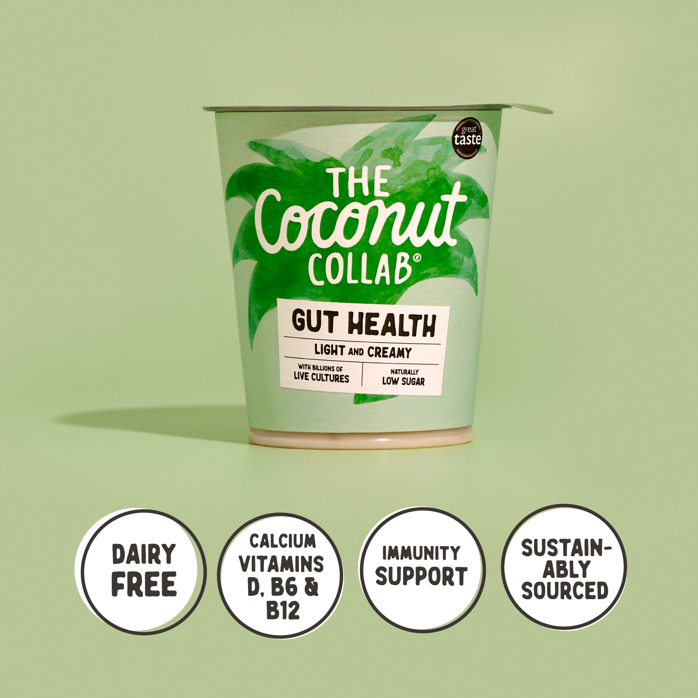 The Coconut Collab Plain Gut Health Coconut Yoghurt 350g thumbnail 5