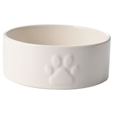 Tesco Embossed Paw Ceramic Bowl 13.5Cm