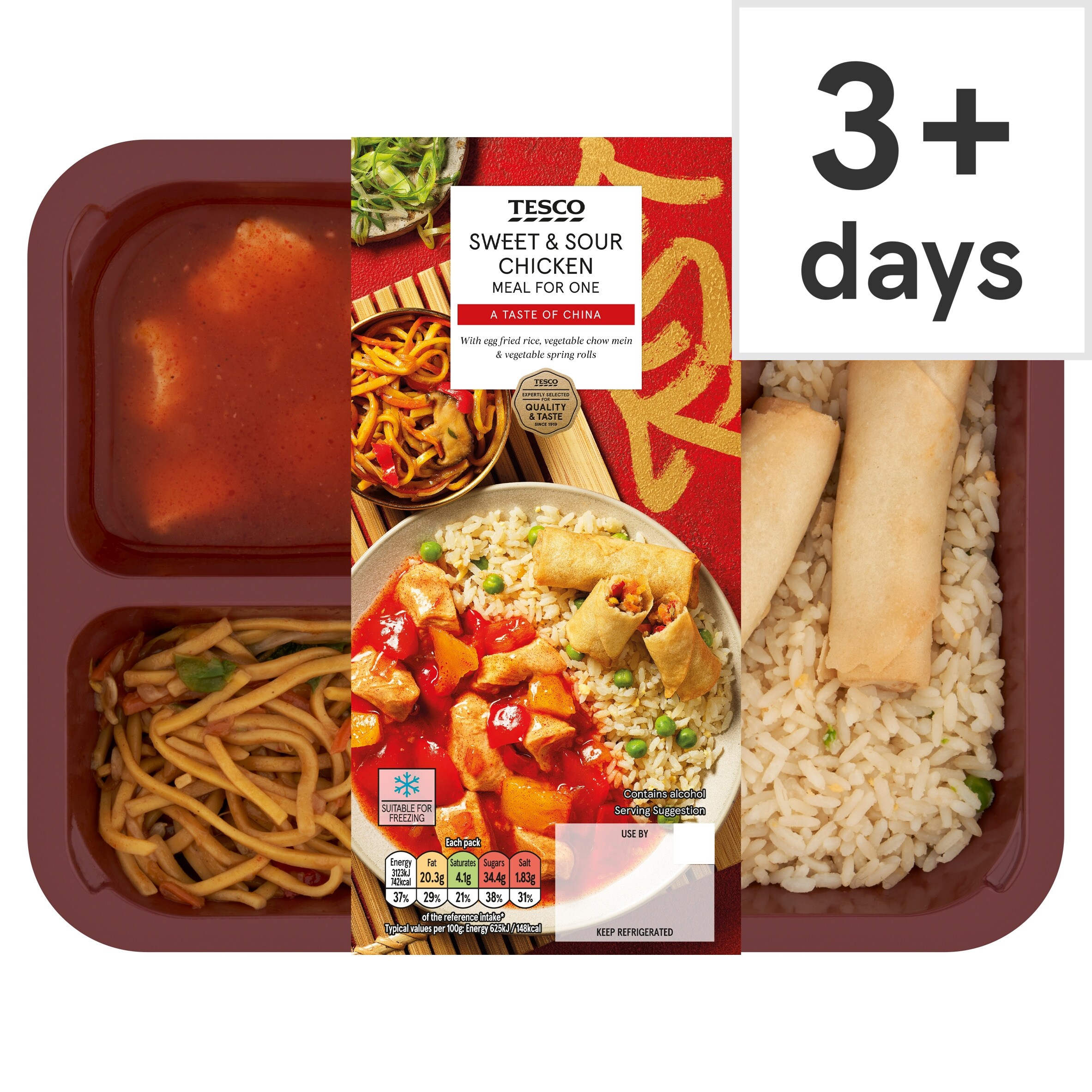 Tesco Sweet & Sour Chicken Meal For One 500G