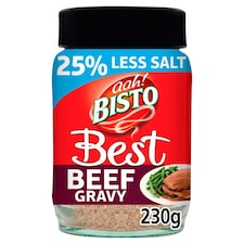 Bisto Best Beef Gravy Granules 25% Less Salt 230g