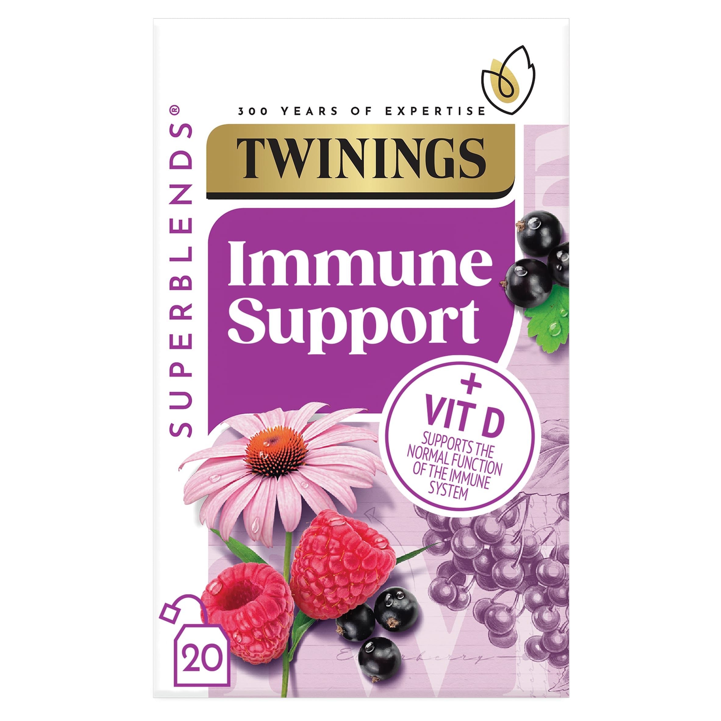 Twinings Superblends Immune Support Blackcurrant & Raspberry