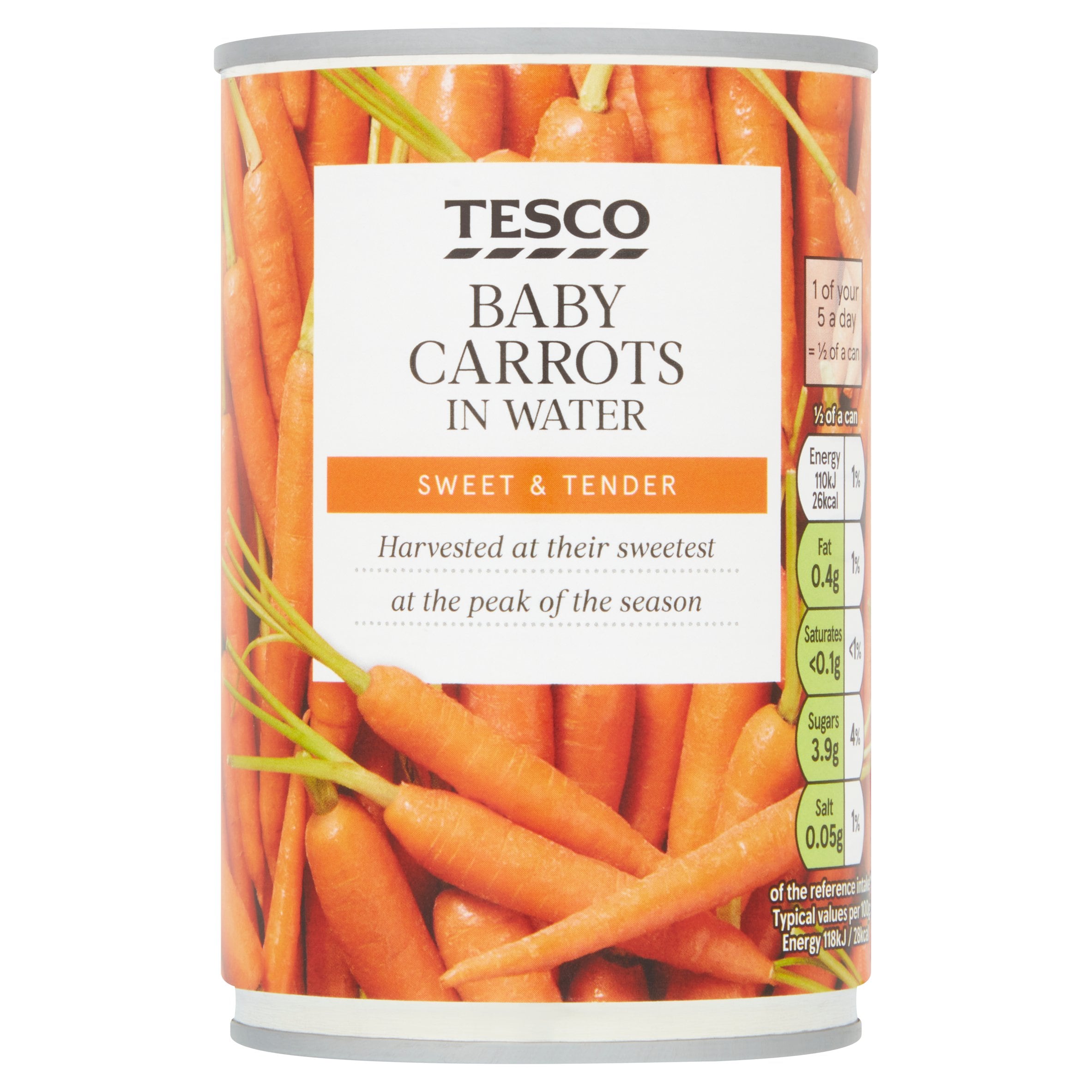 Tesco Baby Carrots In Water 300G