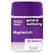 Tesco Health Magnesium and Vitamin B6 Tablets 375Mg 50s
