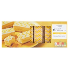 Tesco Lemon Cake Slices 6 Pack 160g