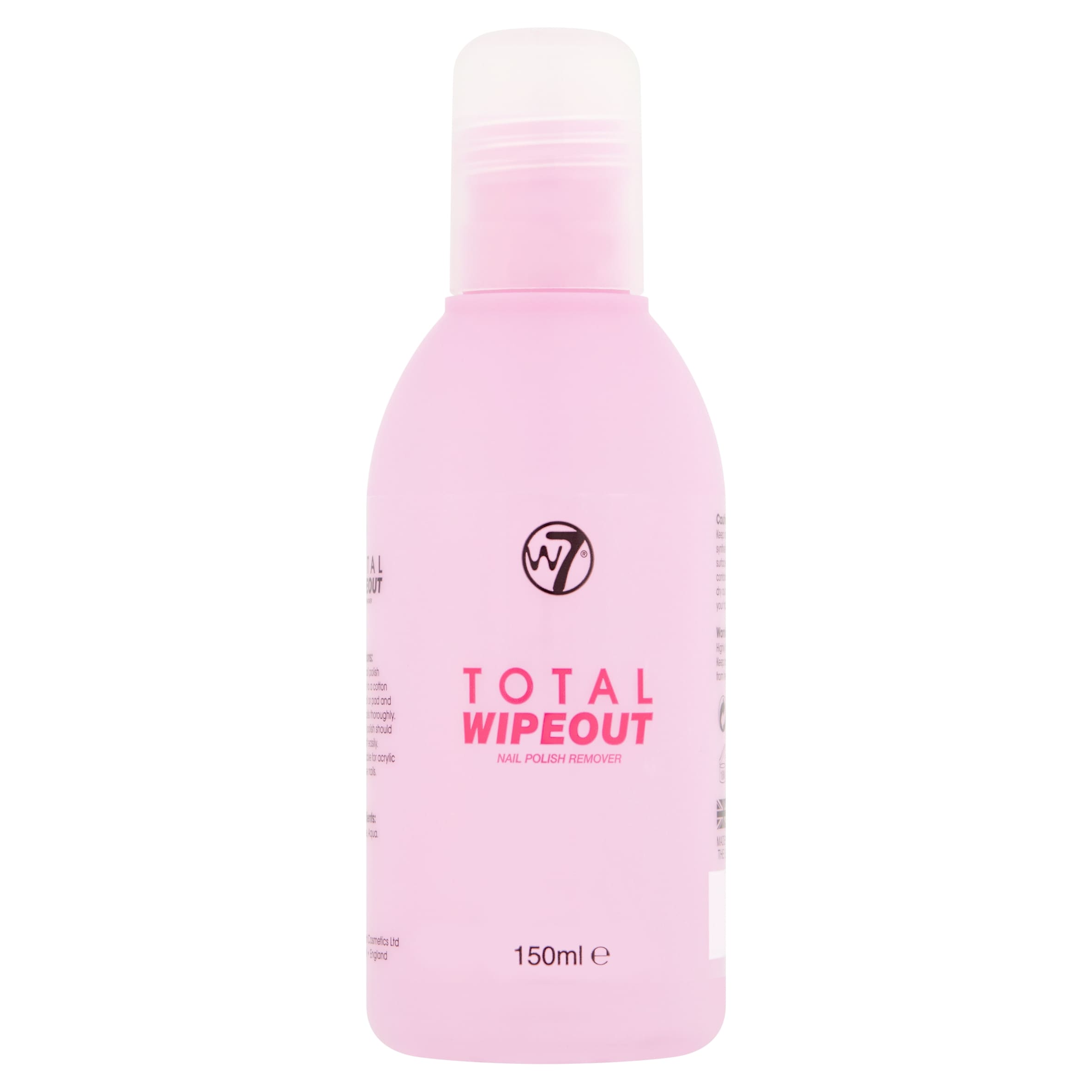 W7 Total Wipeout Nail Polish Remover 150Ml